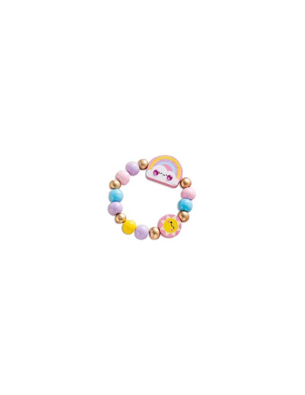Janod 4 bijoux en bois à créer Pays arc-en-ciel - Hot