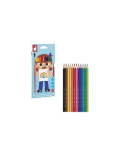 Janod 12 crayons aquarellables - New