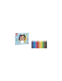 Janod 12 Crayons de cire - Best