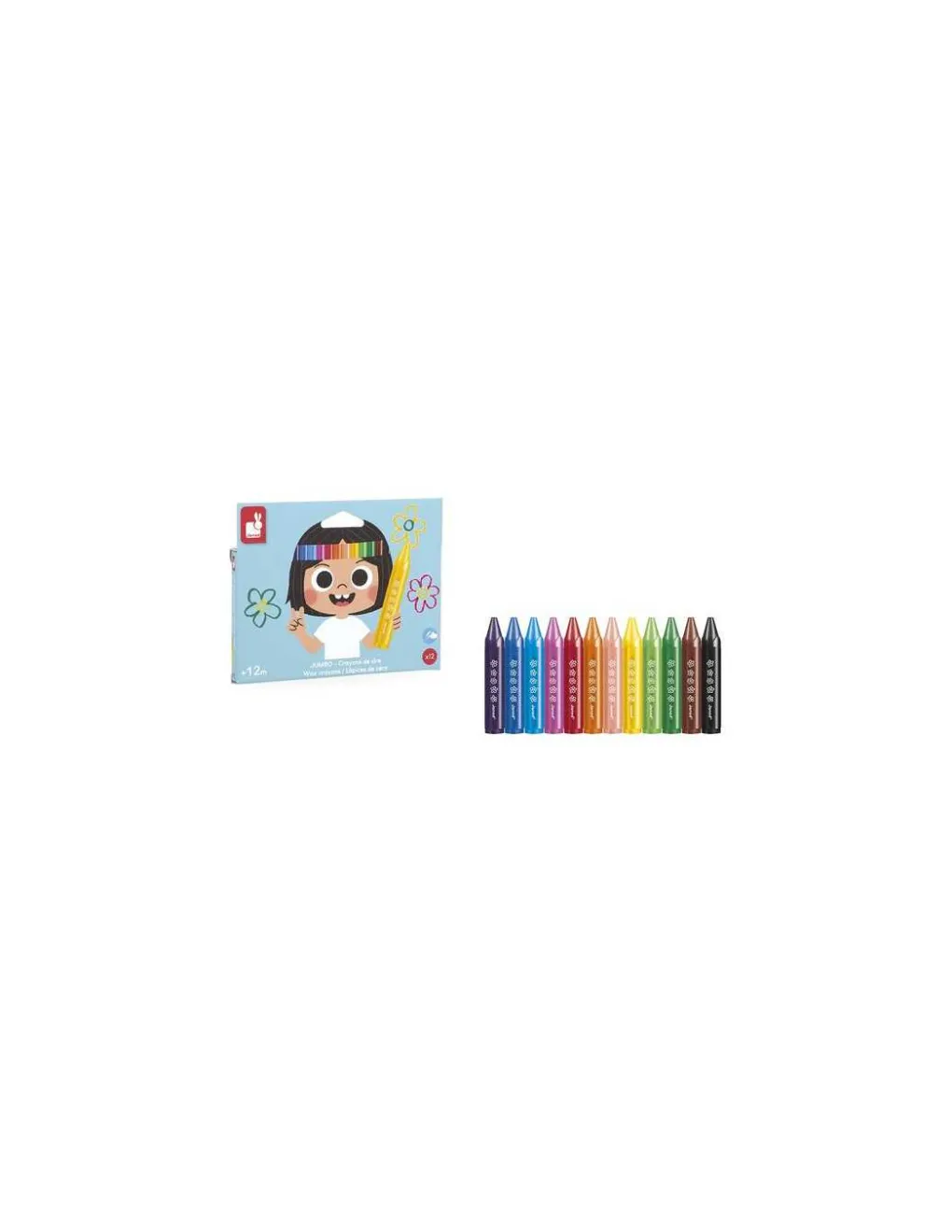 Janod 12 Crayons de cire - Best