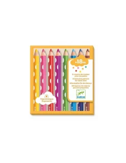 Djeco 8 crayons de couleur pour les petits - Discount