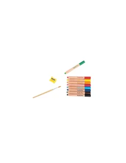 Moulin Roty 9 crayons de couleurs 3 en 1 Les Schmouks - Sale