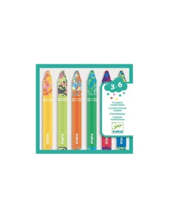 Djeco 6 crayons multicolores - Sale