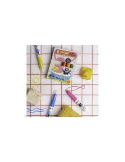 Moulin Roty 6 crayons multisurfaces Les Schmouks - New