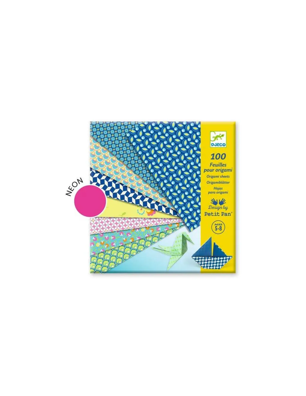 Djeco 100 feuilles pour origami Natsu - Hot