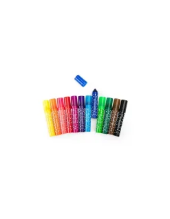 Moulin Roty 12 gros feutres pointes coniques Les Toupitis - Outlet