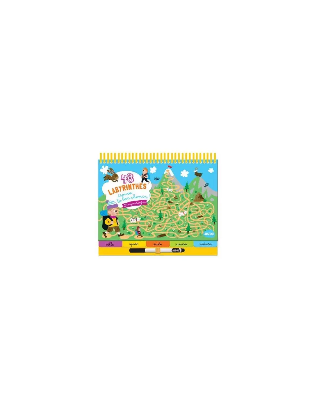 Auzou 48 labyrinthes Trouve le bon chemin - Discount