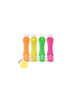 Djeco 4 Marqueurs gros pois Néon - Discount