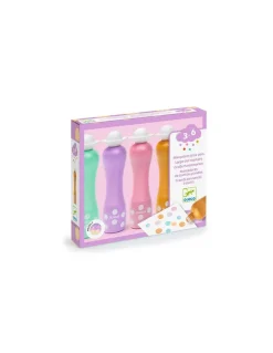 Djeco 4 Marqueurs gros pois Pearly - Discount