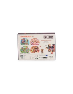 Moulin Roty 4 mini puzzles Une belle journée Les Minouchkas - Discount