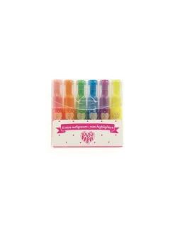 Lovely Paper by Djeco 6 mini surligneurs - Djeco Online