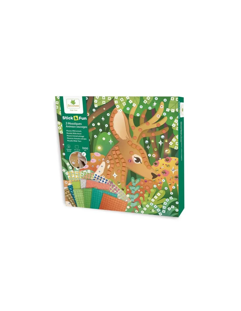 Sycomore 3 mosaïques animaux sauvages - Best