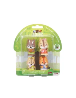 Klorofil 4 personnages famille écureuil Nutnut Clearance
