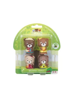 Klorofil 4 personnages famille ours Browny Clearance