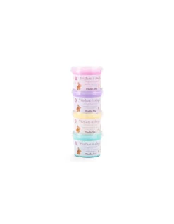 Moulin Roty 4 pots de peinture à doigts pastel Les Rosalies - Clearance