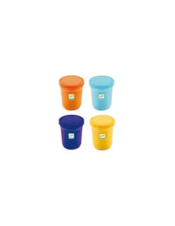 Djeco 4 pots de pâte à modeler nature - Discount