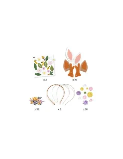 Djeco 3 serre-têtes à créer Flower Friends - Do it Yourself - Best