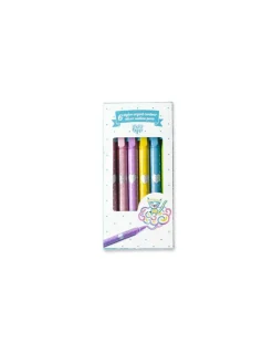 Lovely Paper by Djeco 6 stylos argent contour - Djeco New