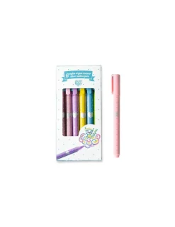 Lovely Paper by Djeco 6 stylos argent contour - Djeco New