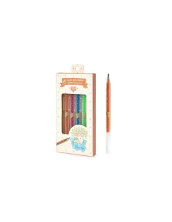 Lovely Paper by Djeco 6 stylos gel pailletés - Djeco Clearance
