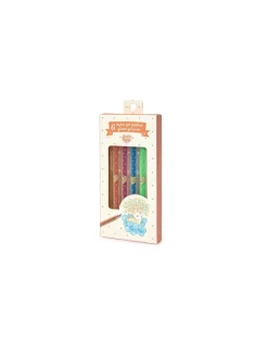 Lovely Paper by Djeco 6 stylos gel pailletés - Djeco Clearance
