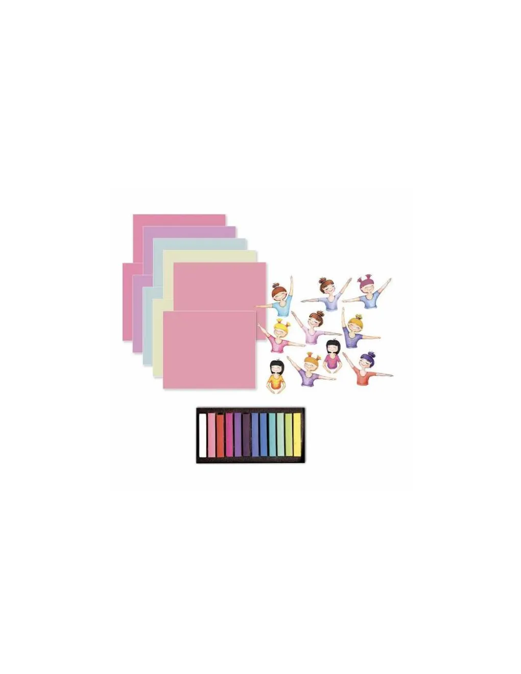 Sycomore 10 tableaux pastels secs danseuses - New