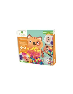 Sycomore 4 tableaux pompons animaux de la ferme - Discount