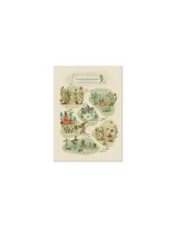 Moulin Roty Affiche Le petit jardin Trois Petits Lapins -