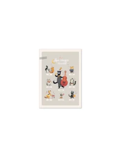 Moulin Roty Affiche Mon imagier musical Les Moustaches - Clearance