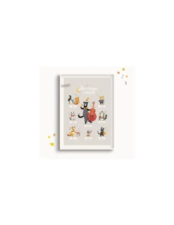 Moulin Roty Affiche Mon imagier musical Les Moustaches - Clearance