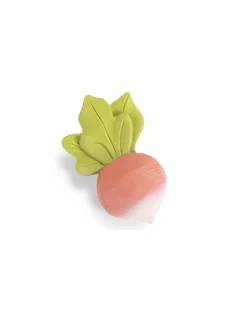 Moulin Roty Anneau de dentition caoutchouc Radis Trois Petits Lapins - Hot
