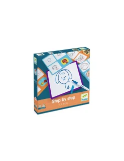 Djeco Apprendre à dessiner Step by step 1, 2, 3 & Co - Clearance