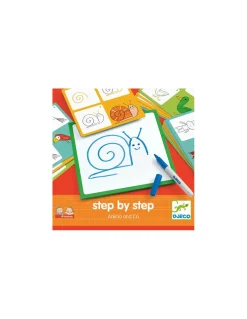 Djeco Apprendre à dessiner Step by step Animals and Co - Outlet