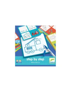 Djeco Apprendre à dessiner Step by step Arthur and Co - Online