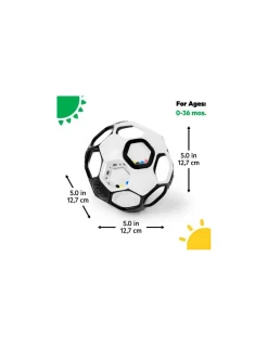 Oball Balle sensorielle noir et blanc - Hot