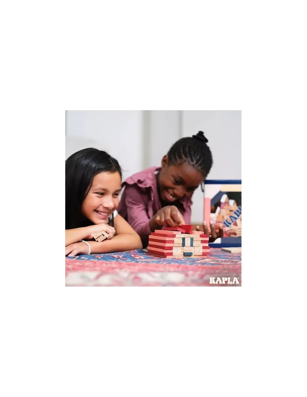 Kapla Baril 120 bleu, rose, rouge -