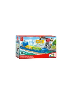 Hape Toys Bateau cargo et grue - Hape Clearance