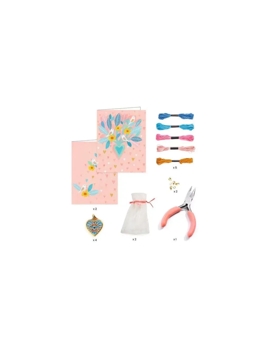 Djeco Bijoux duo bracelets Amitiés et Cœurs -