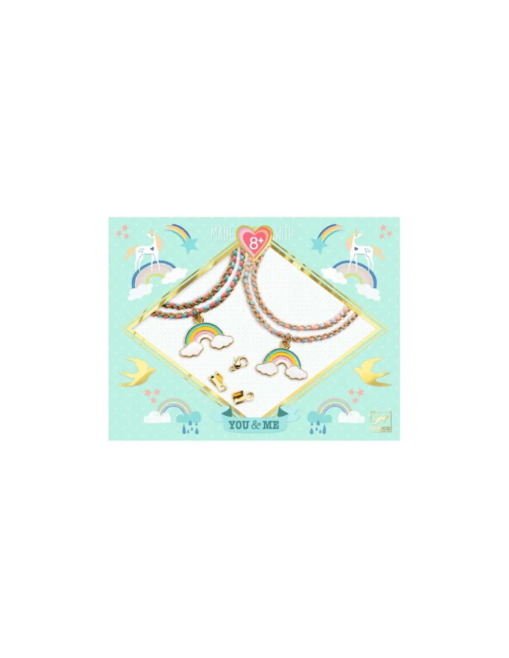 Djeco Bijoux duo bracelets Kumihimo Arc-en-ciel You & Me - Online