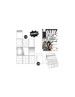 Sycomore Bloc de feuilles Layout A4 et textures Manga - Hot
