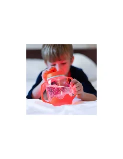 Glo Pals Bocal de jeu sensoriel corail - New
