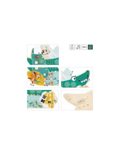 Janod Busy Board Croco Tropik - Clearance