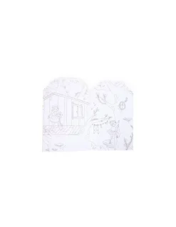 Moulin Roty Cahier de coloriage et stickers Les Parisiennes - Discount