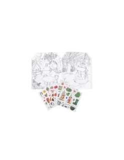 Moulin Roty Cahier de coloriage et stickers Le jardinier Le Jardin du Moulin - Best