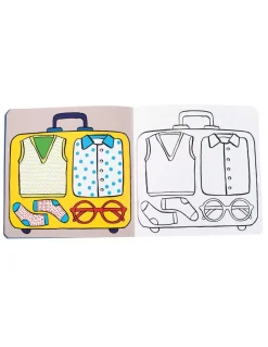 Moulin Roty Cahier de coloriage les motifs les Popipop - Sale