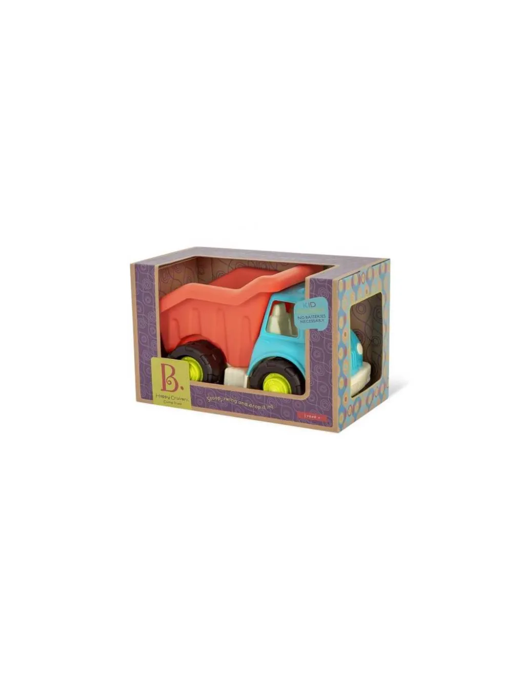 B.Toys Camion benne rouge et bleu - Sale