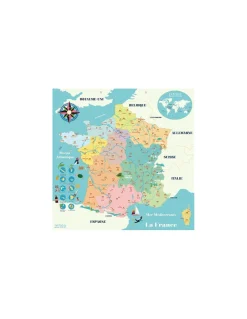 Vilac Carte de France magnétique Ingela P. Arrhenius - Best
