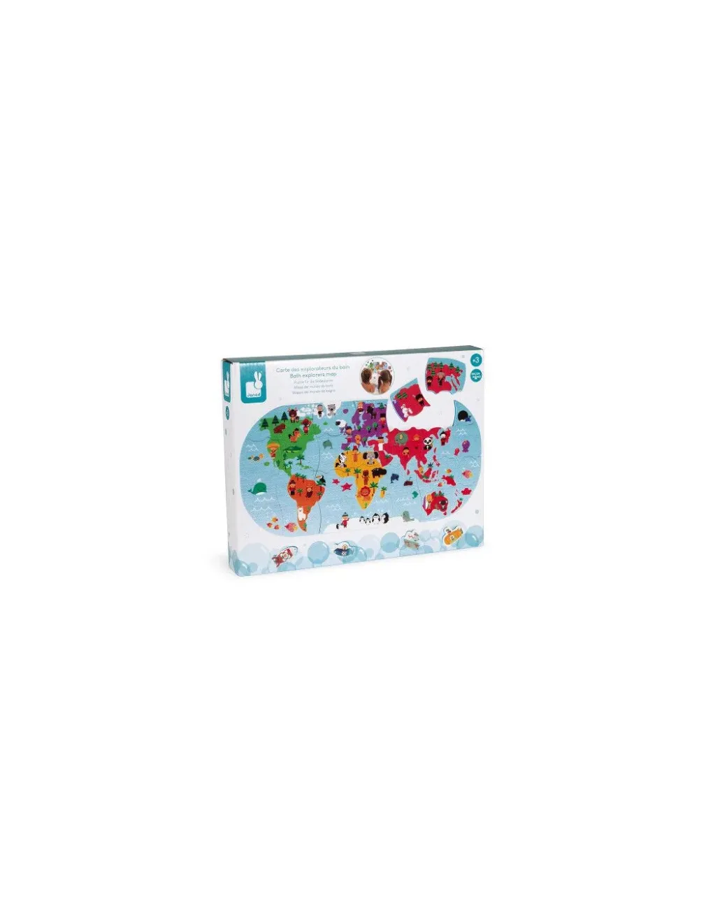 Janod Carte des explorateurs du bain - Outlet