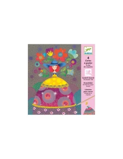 Djeco Cartes à gratter le bal des coquettes - Discount