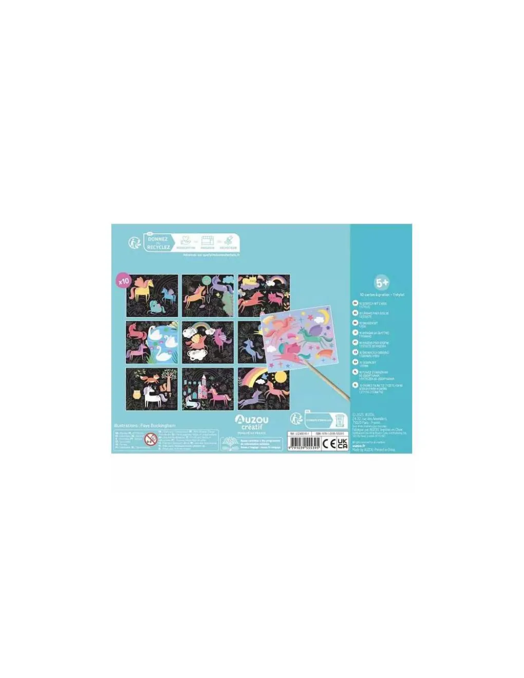 Auzou Cartes à gratter licornes - Discount